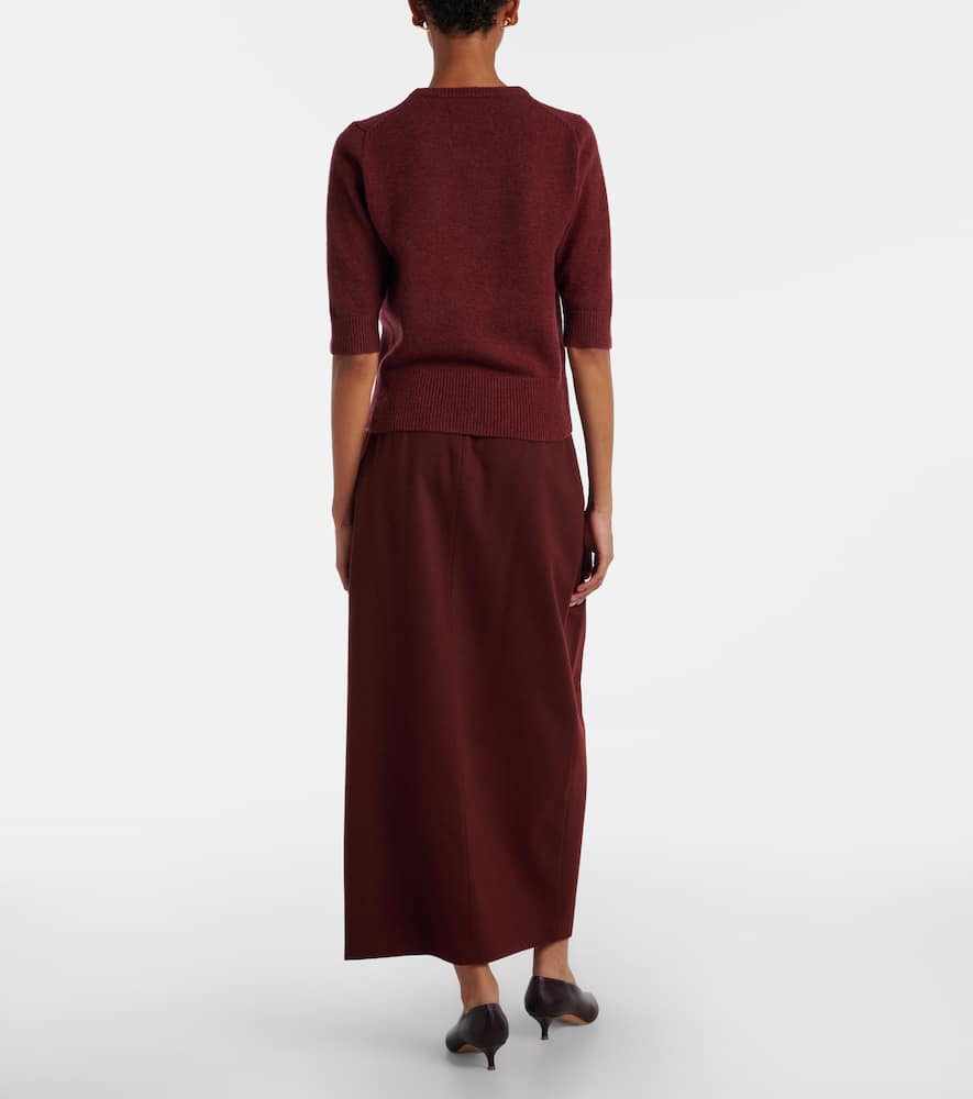 Extreme Cashmere Well Lamb Cashmere Sweater In Burgundy