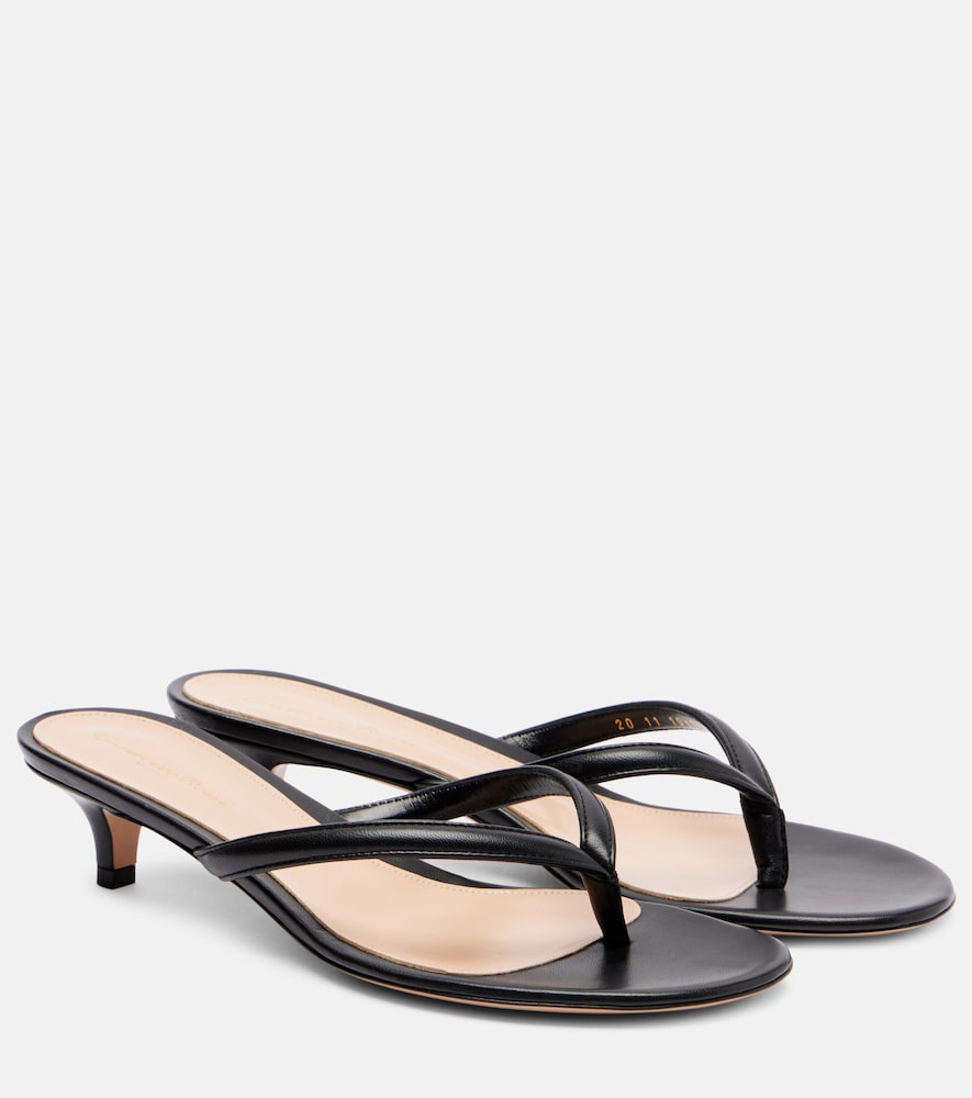 Gianvito Rossi Calypso 35 leather thong sandals