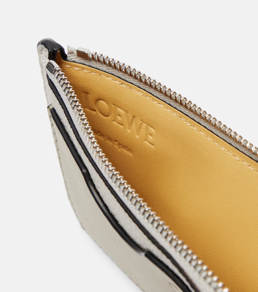 Loewe Leather Card Holder In Gray