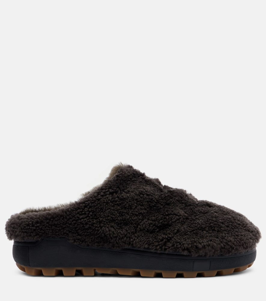 Bogner Chamonix Shearling Clogs In Black