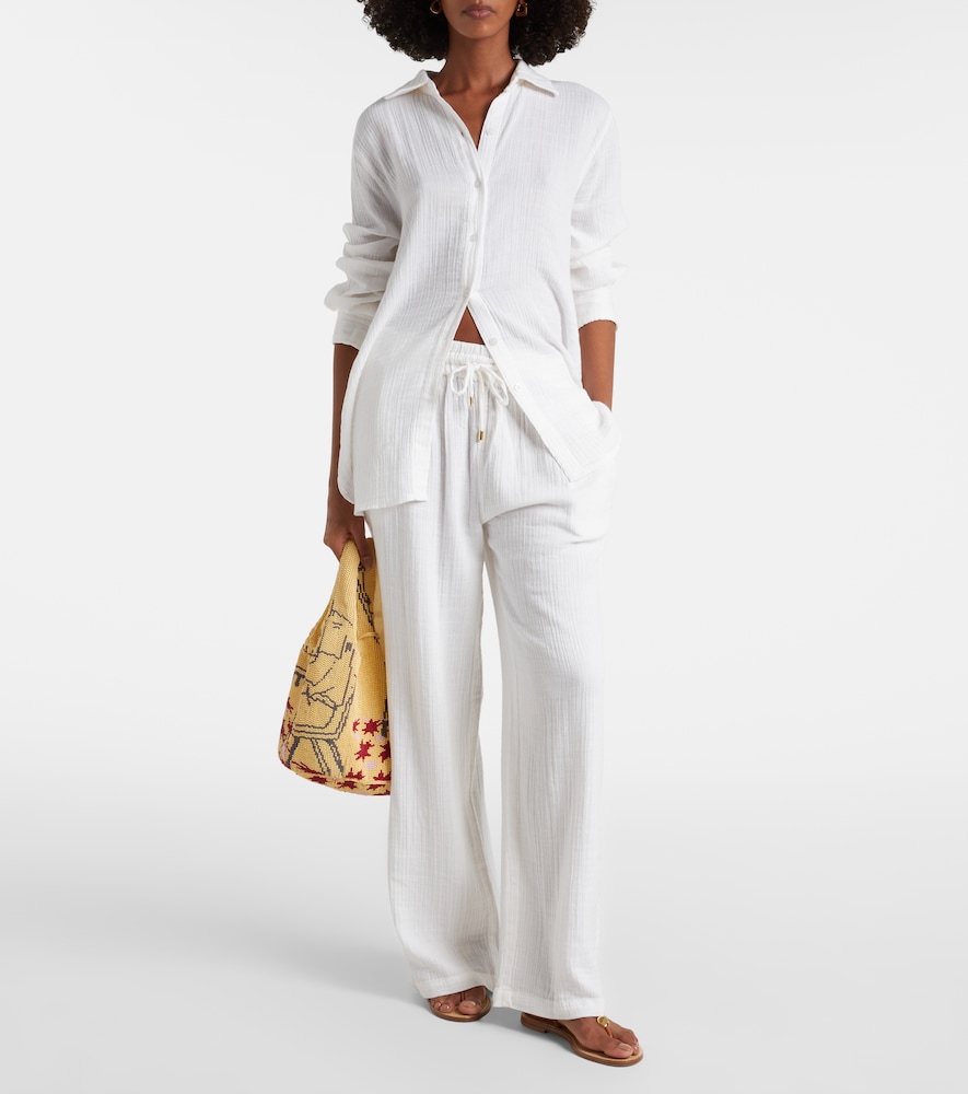 Melissa Odabash Krissy cotton wide-leg pants
