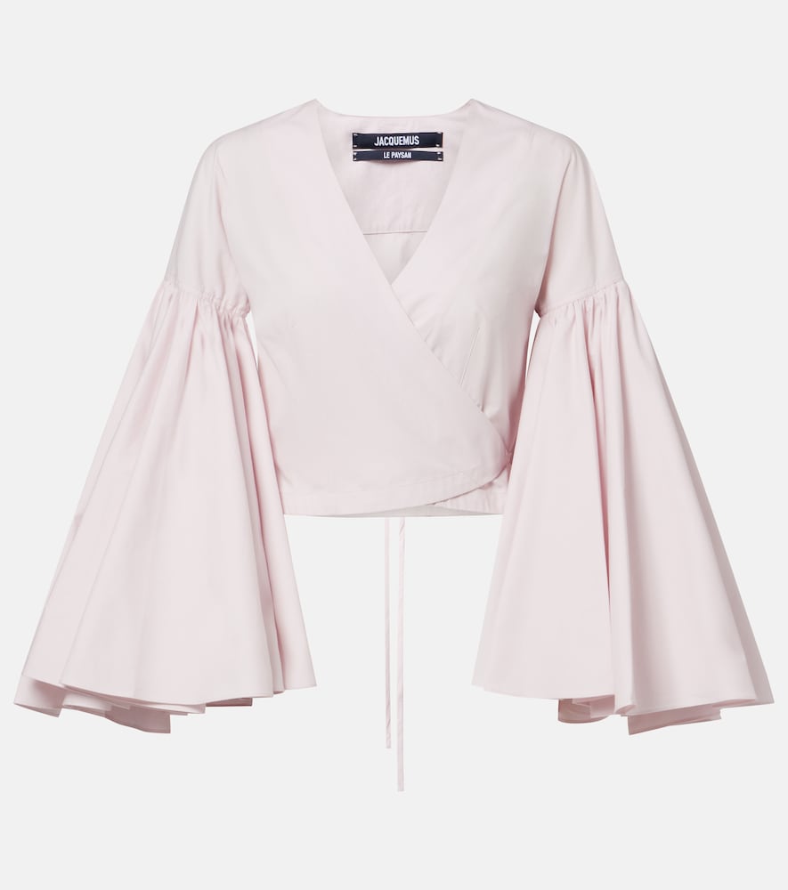 Jacquemus Paysan cotton poplin wrap top