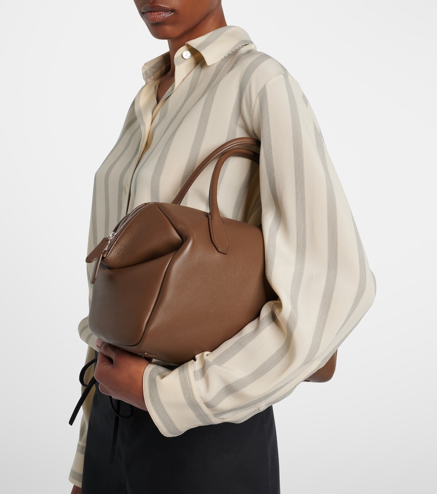 The Row Faye leather top-handle bag