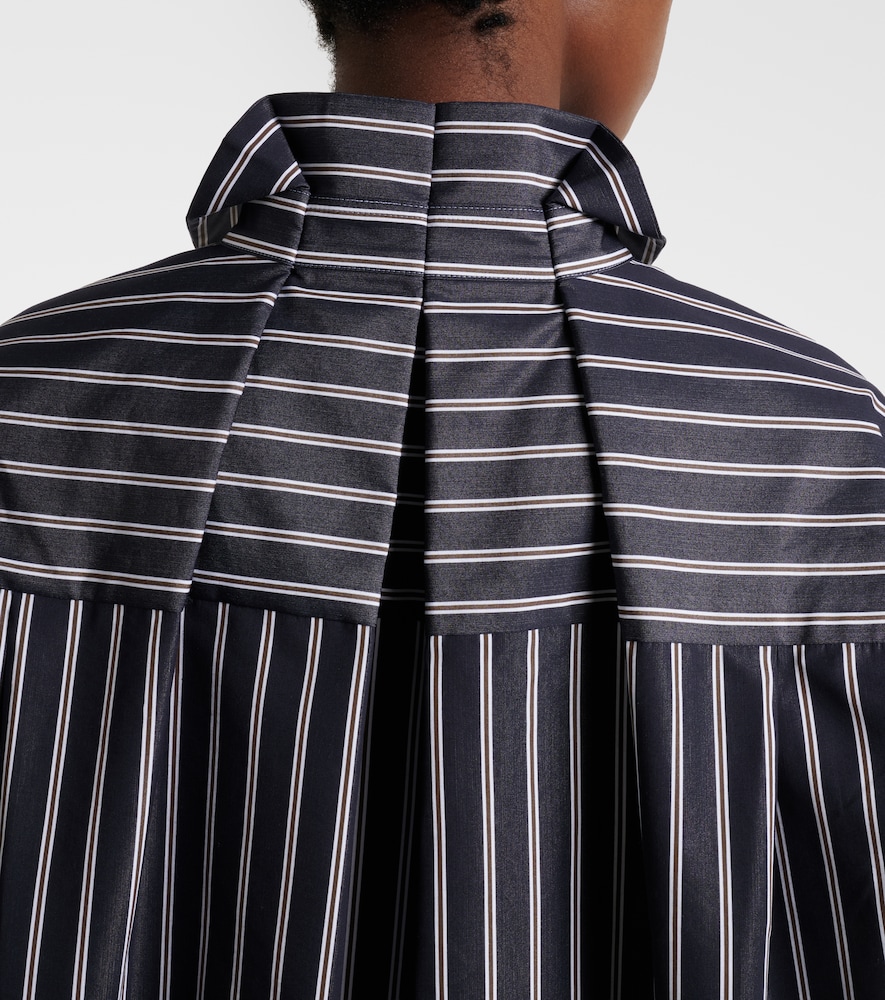  Sacai Sacai Oversize-hemd Aus Einem Baumwollgemisch 