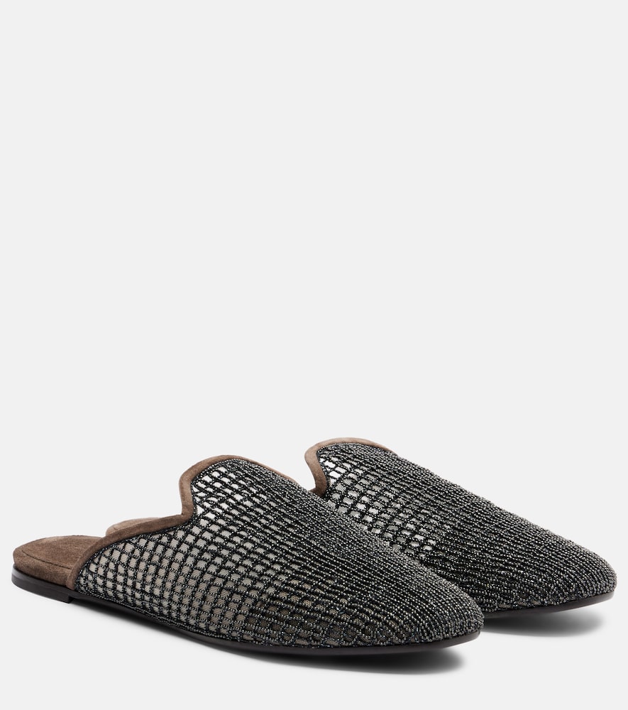 Brunello Cucinelli Women's Brown Monili Mules UK Size 7.5 - Mytheresa