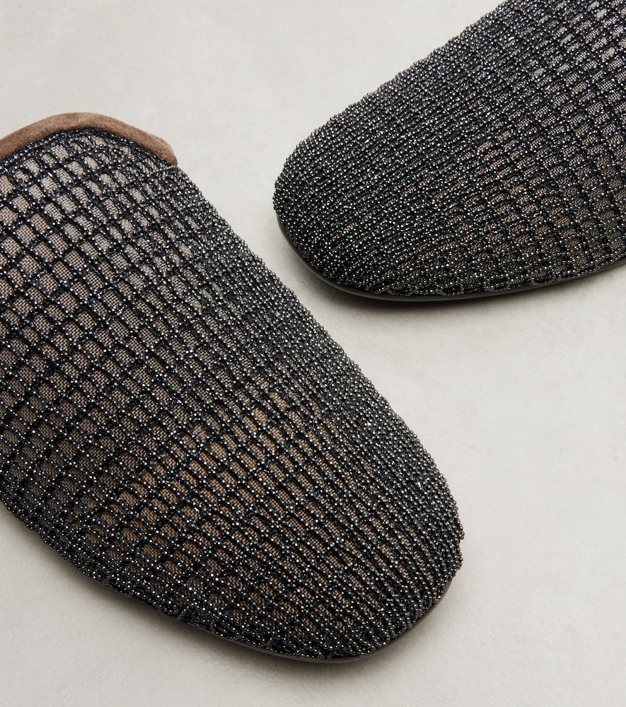  Brunello Cucinelli Brunello Cucinelli Monili Mules 
