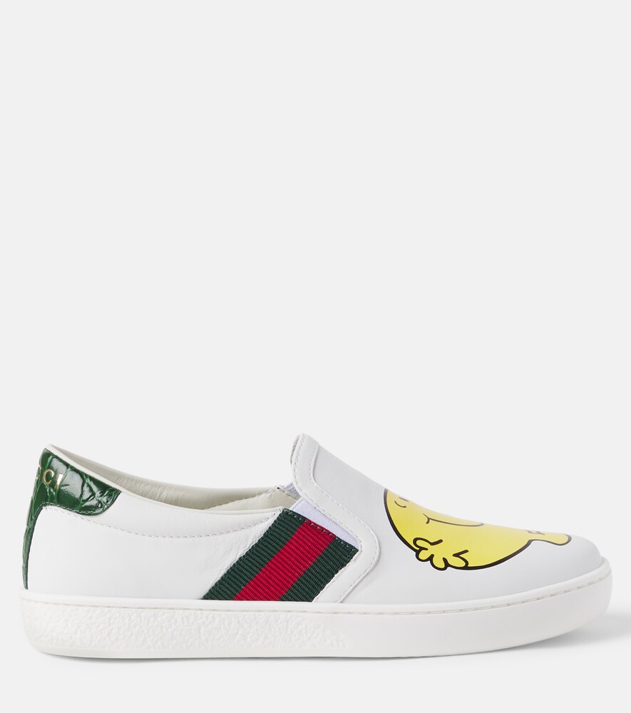  Gucci Kids Gucci Kids X Mr. Men Little Miss Slip-ons Aus Leder 