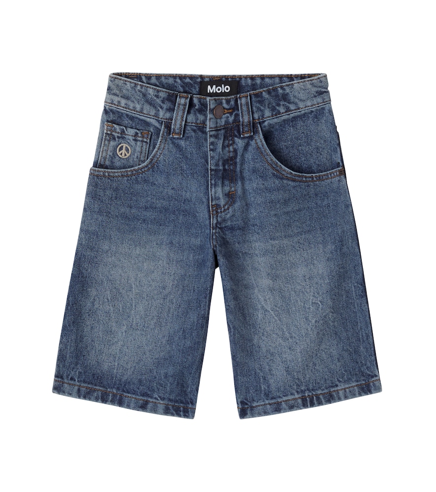 Molo Blue Alphie Denim Bermuda Shorts Y Size 10 - Mytheresa
