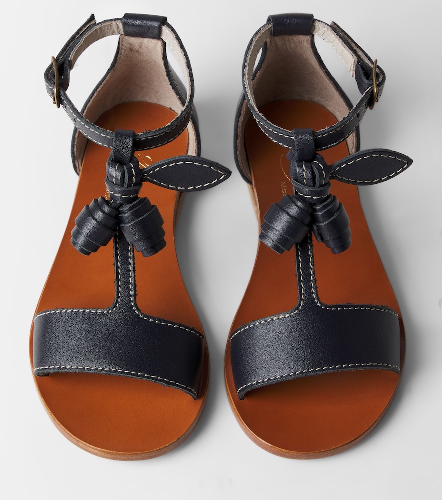  Bonpoint Bonpoint Elmas Leather Sandals 