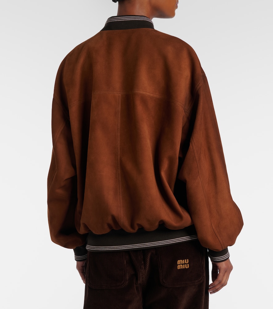  Miu Miu Miu Miu Blouson Aus Veloursleder 