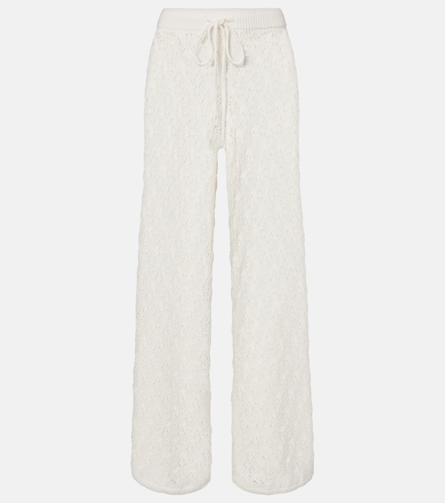 Faithfull Fio Pointelle Cotton Wide Leg Pants