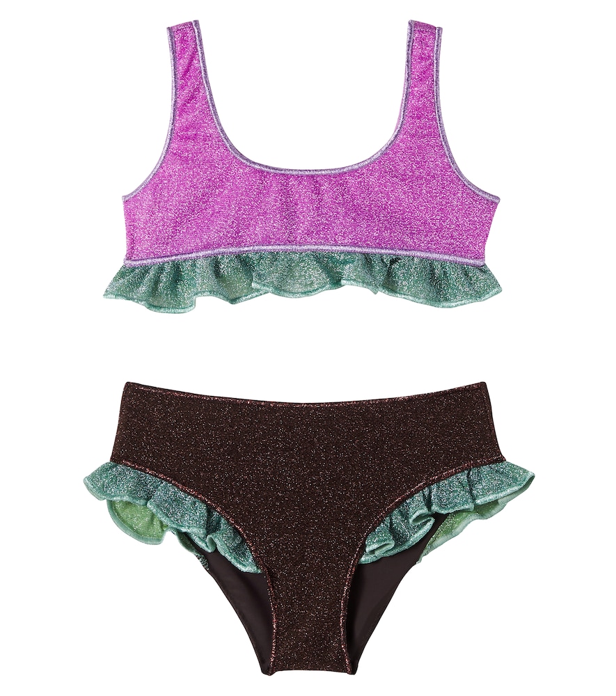 Oseree Kids Multicoloured Lumiere Ruffled Bikini Y 4/6 - Mytheresa