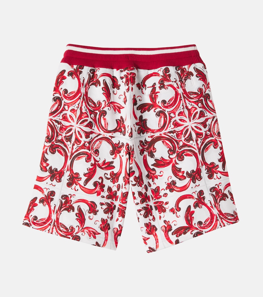  Dolce&gabbana Kids Dolce&gabbana Kids Printed Cotton Shorts 
