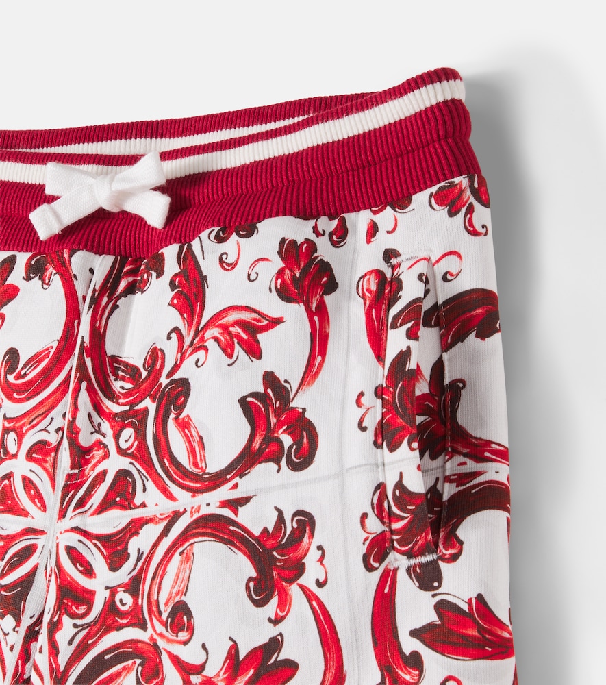  Dolce&gabbana Kids Dolce&gabbana Kids Printed Cotton Shorts 