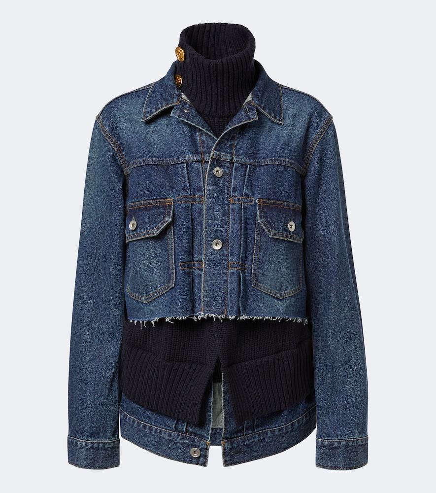 Jeansjacke mit Einsätzen