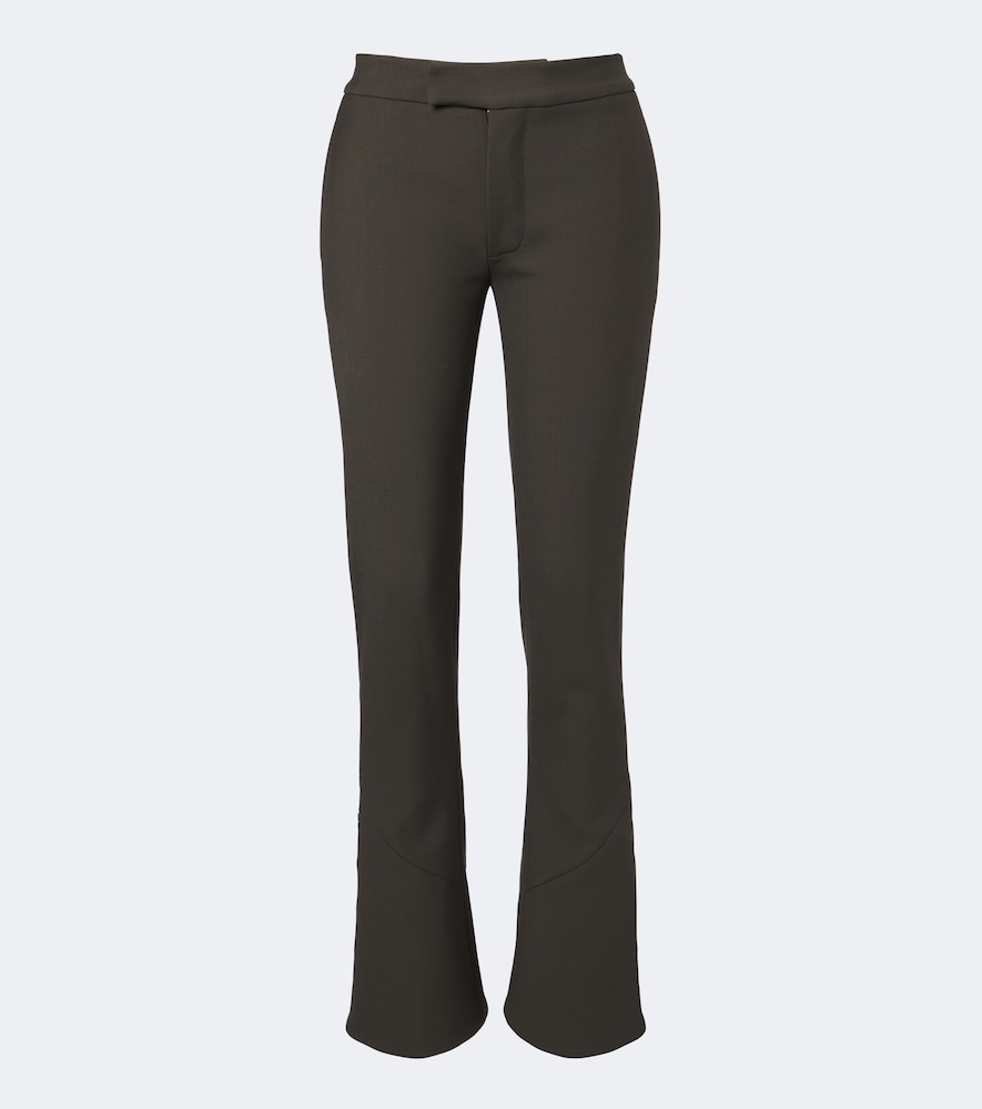 Pantaloni flared Althea in misto lana