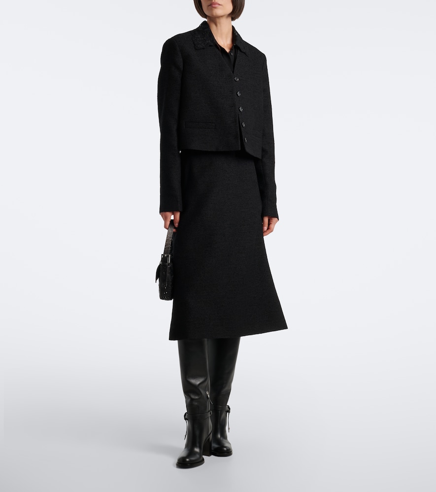 Wool-Blend Bouclé Jacket