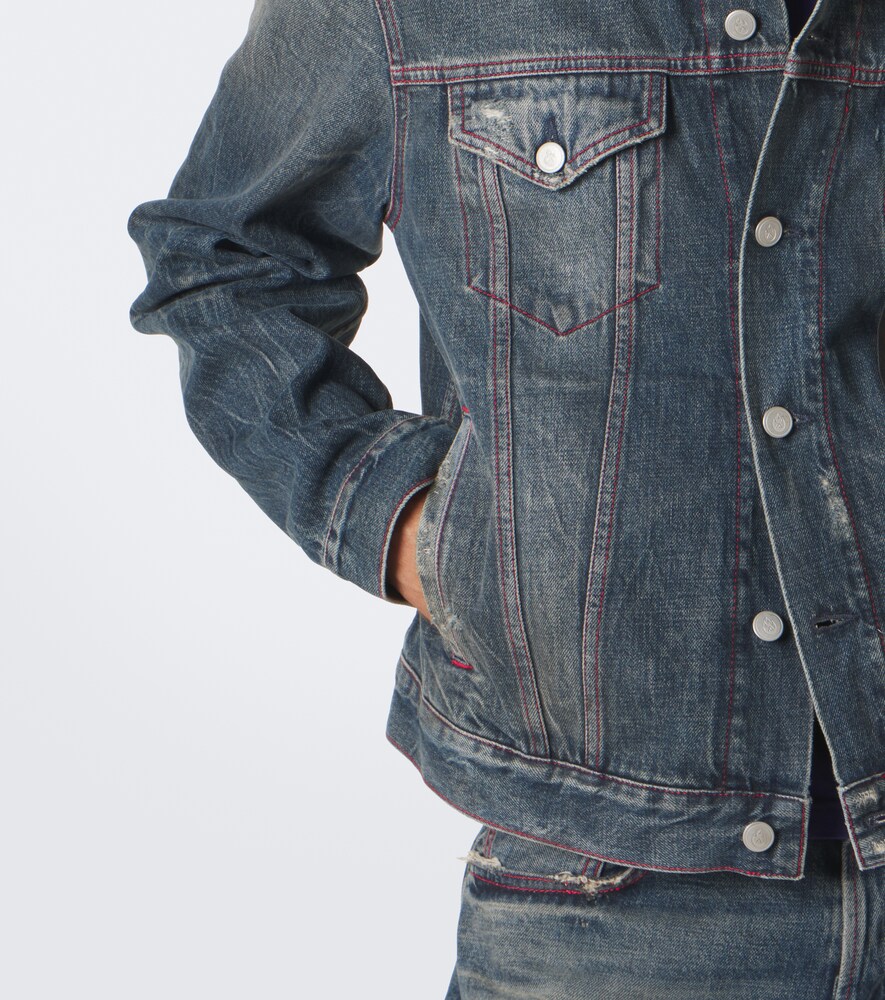 Re-Edition Distressed Faded Denim Jacket