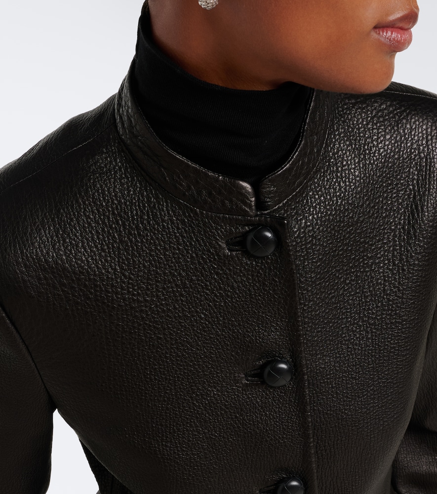Rohe Róhe Leather Jacket In Black