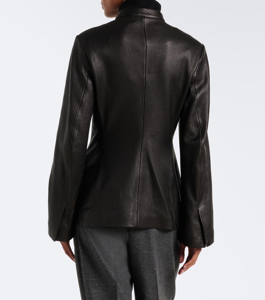 Rohe Róhe Leather Jacket In Black