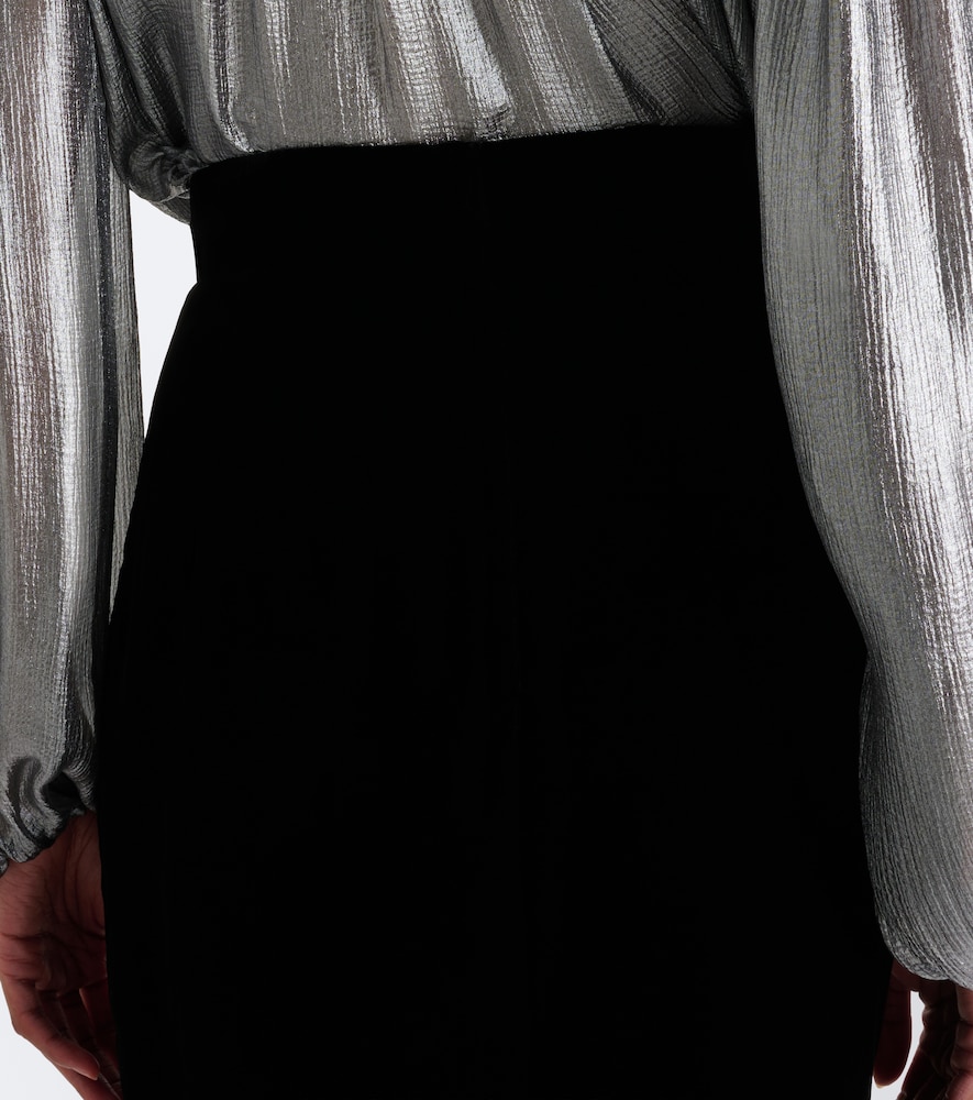 Dolce&Gabbana Velvet Pencil Skirt