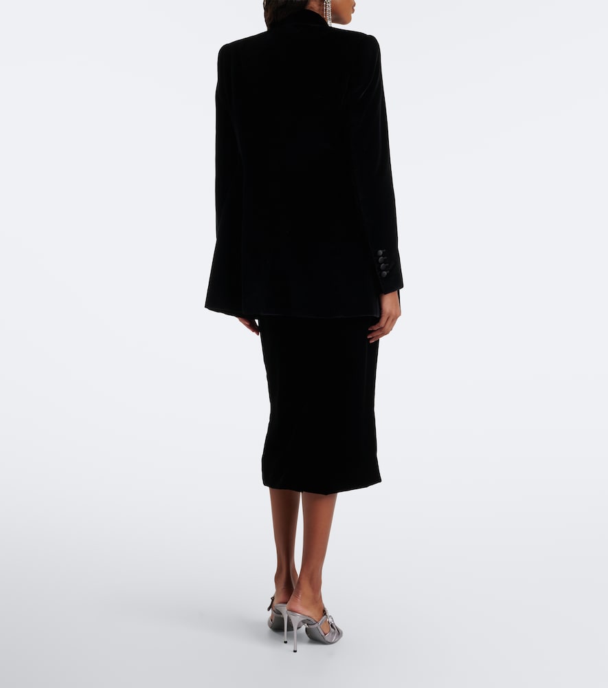 Dolce&Gabbana Velvet Pencil Skirt