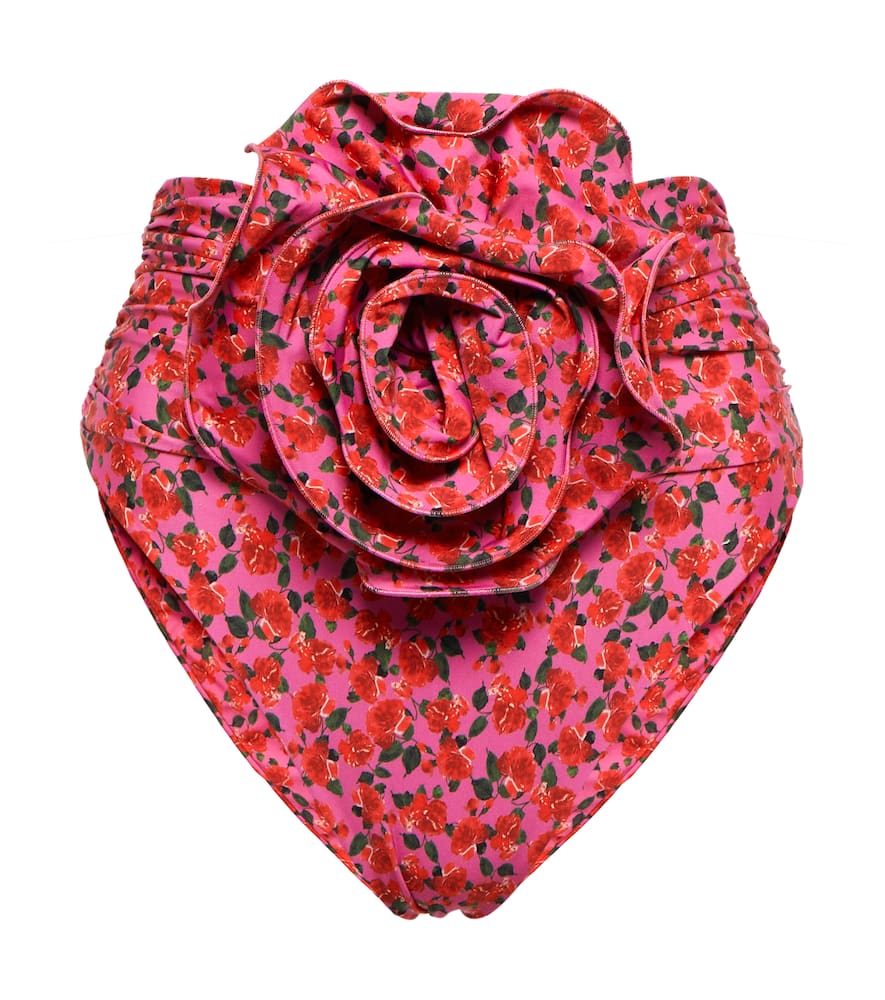 Magda Butrym High-rise floral bikini bottoms