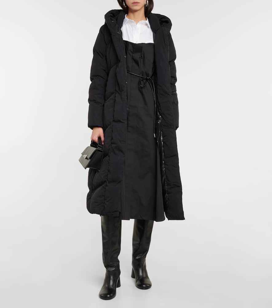 Shop Canada Goose Marlow Belted Down Coat In Black