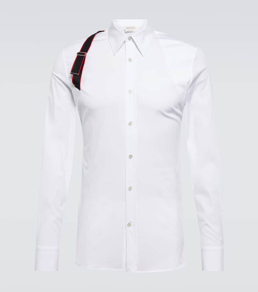 Alexander McQueen Signature Harness cotton-blend shirt
