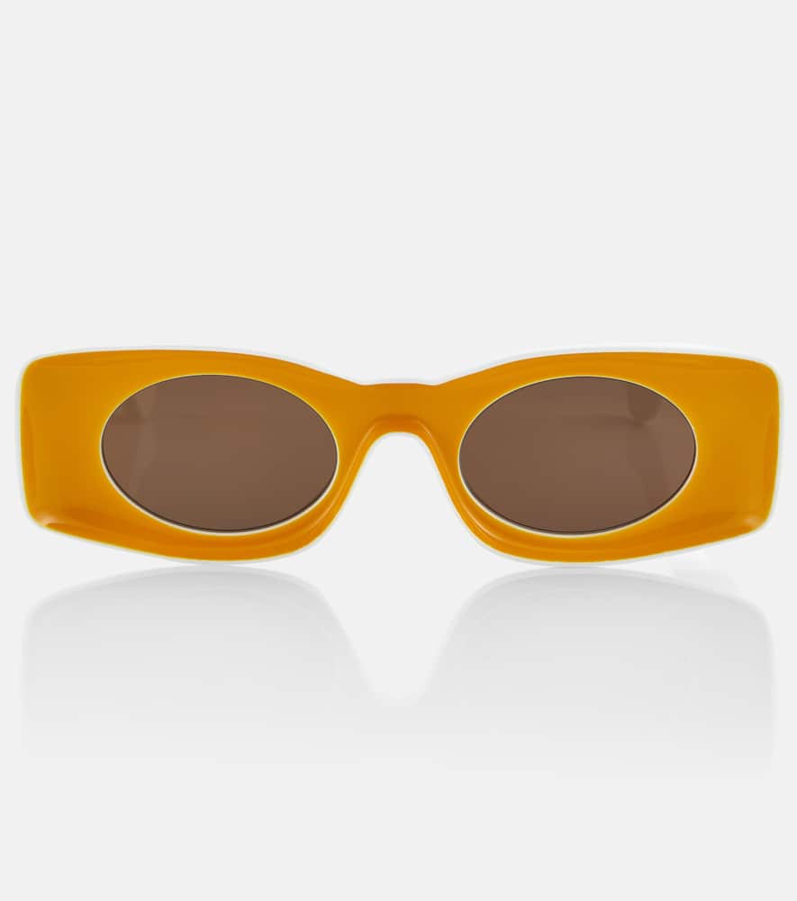 Loewe X Paula's Ibiza Original Square-frame Sunglasses In White - Brown