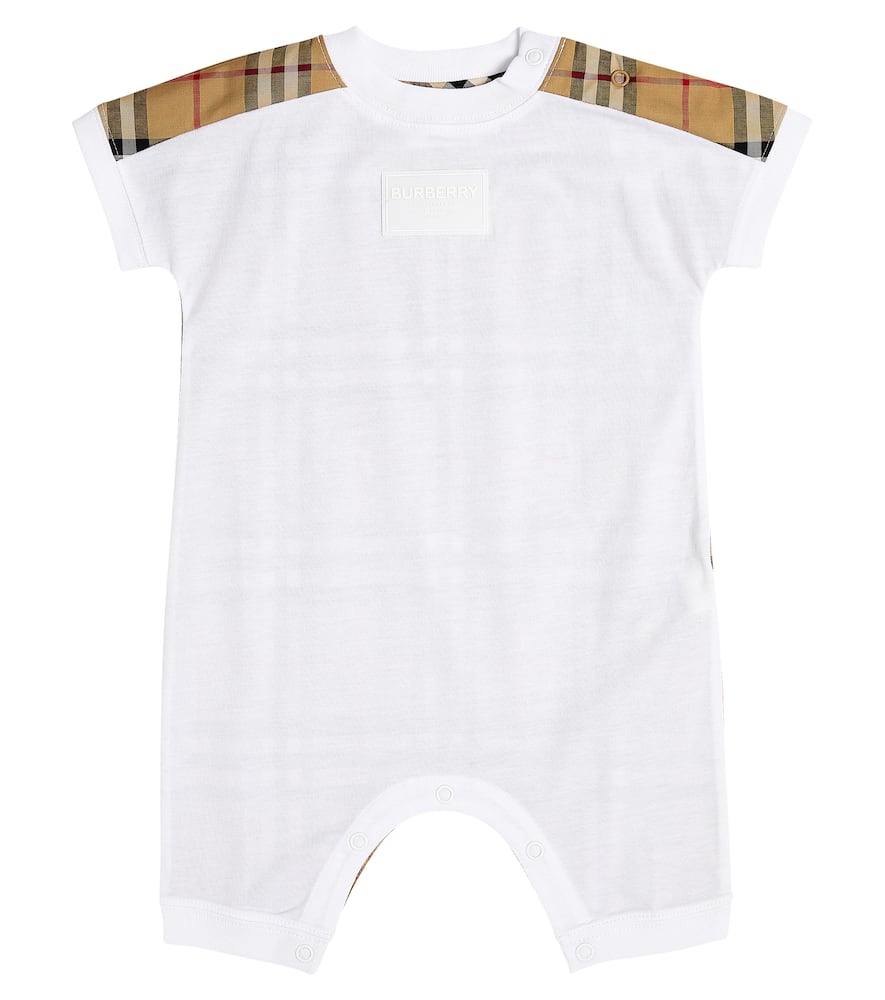 Burberry Kids Baby Vintage Check cotton onesie
