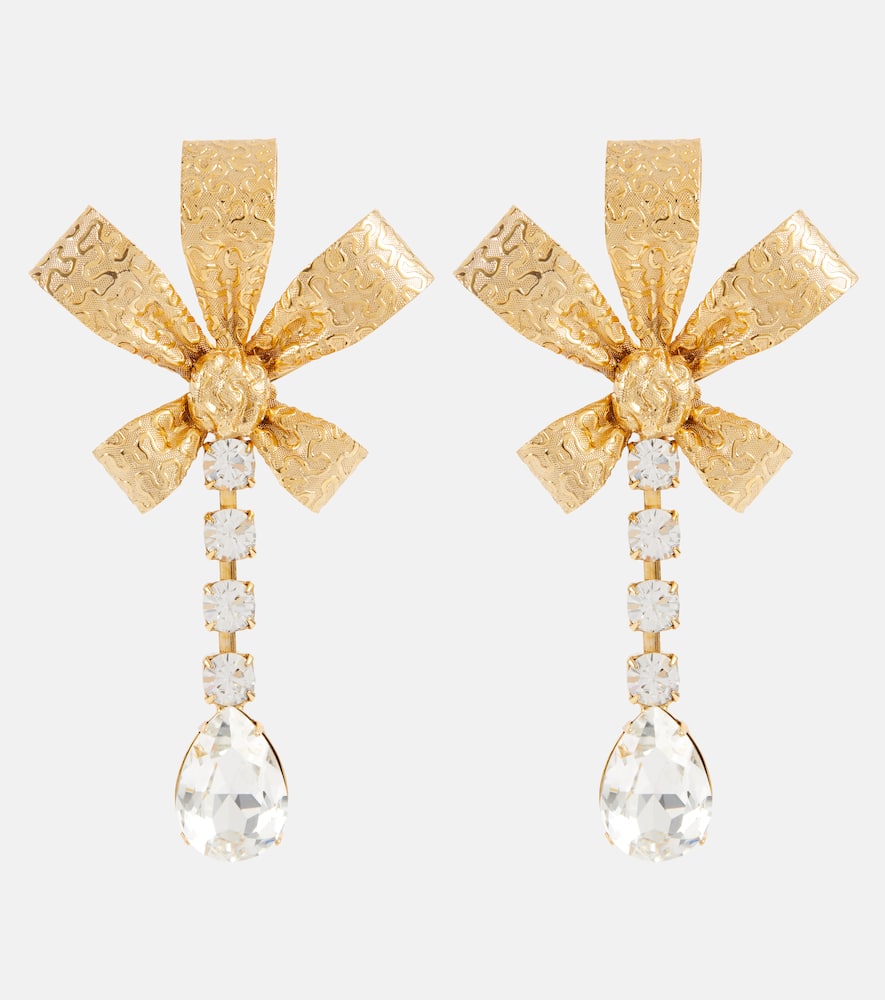 Jennifer Behr Hollis Crystal Drop Earrings In Gold