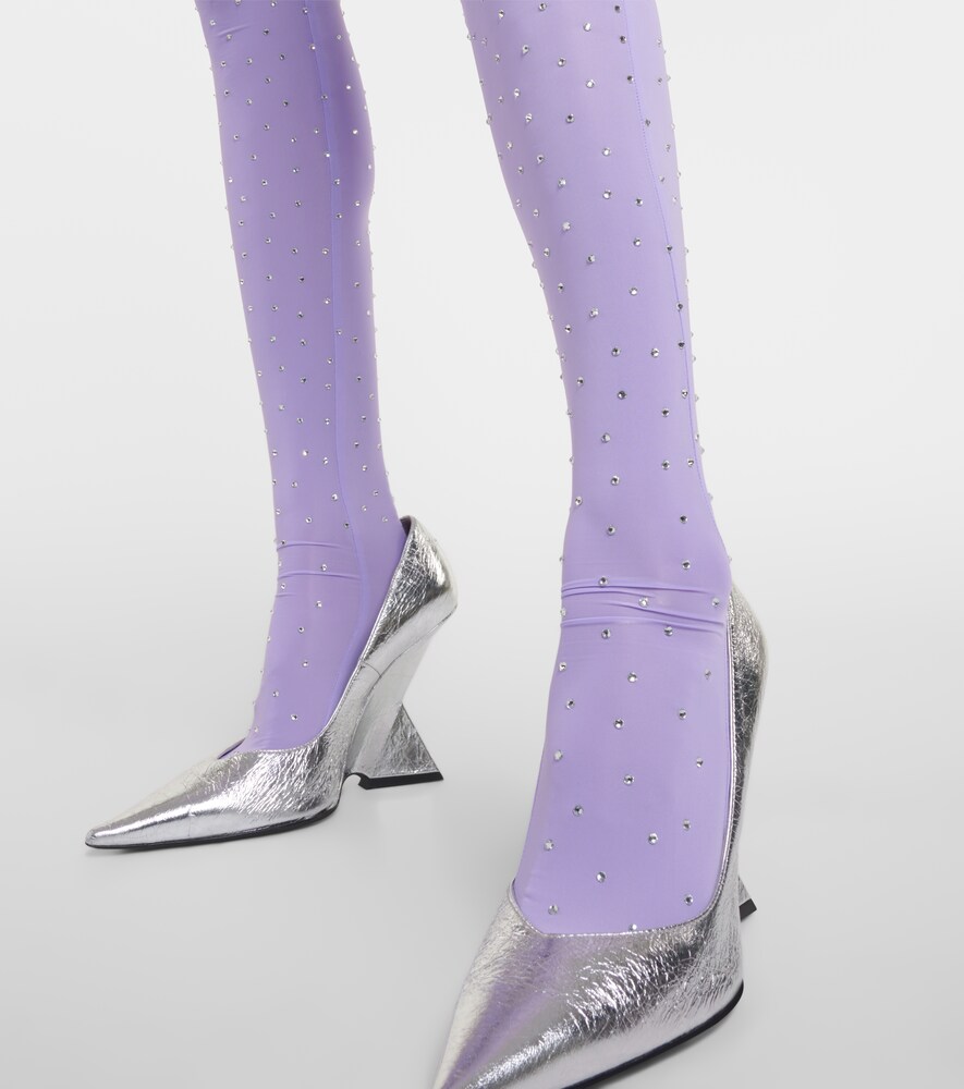  Alex Perry Alex Perry Crystal-embellished Jersey Tights 