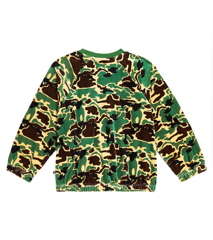  Mini Rodini Mini Rodini Camouflage Velour Sweatshirt 