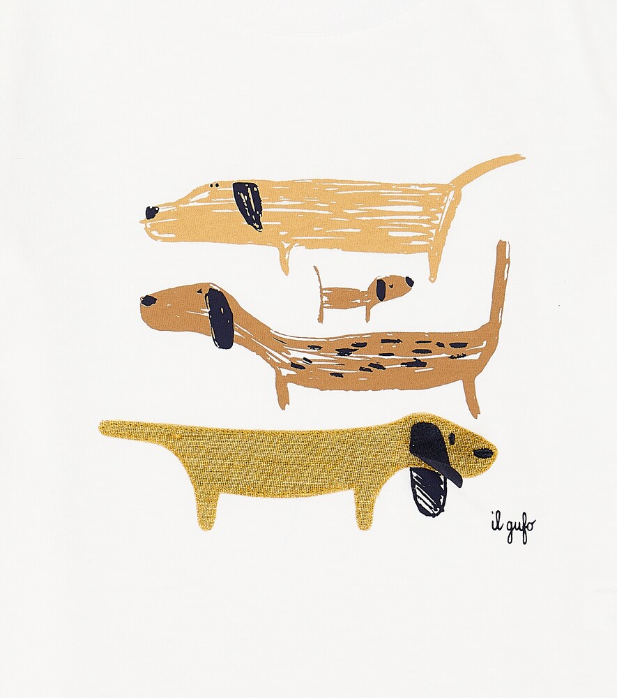  Il Gufo Il Gufo Printed Cotton Jersey T-shirt 