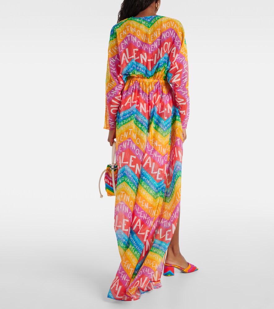  Valentino Valentino Cover-up Valentino Chevron 24 Aus Baumwolle Und Seide 