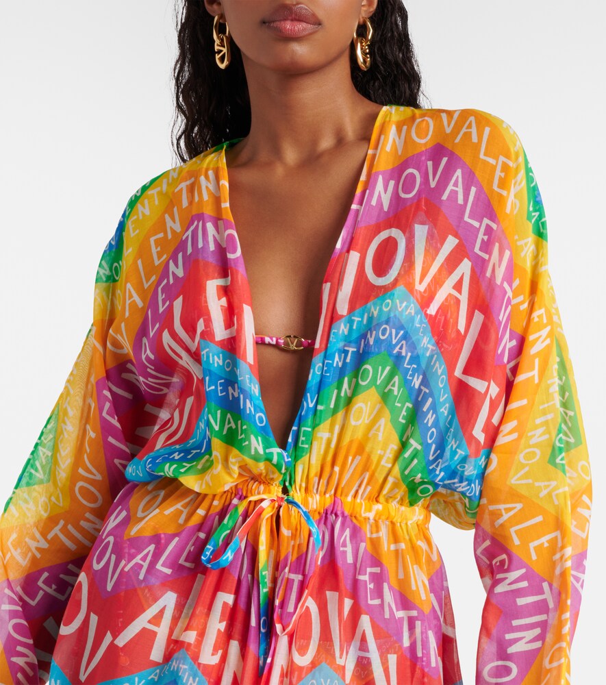  Valentino Valentino Cover-up Valentino Chevron 24 Aus Baumwolle Und Seide 
