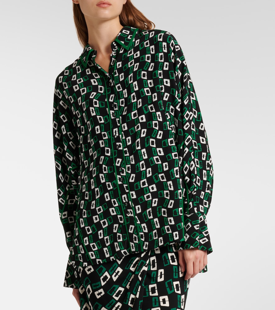 Alona Printed Crêpe Shirt