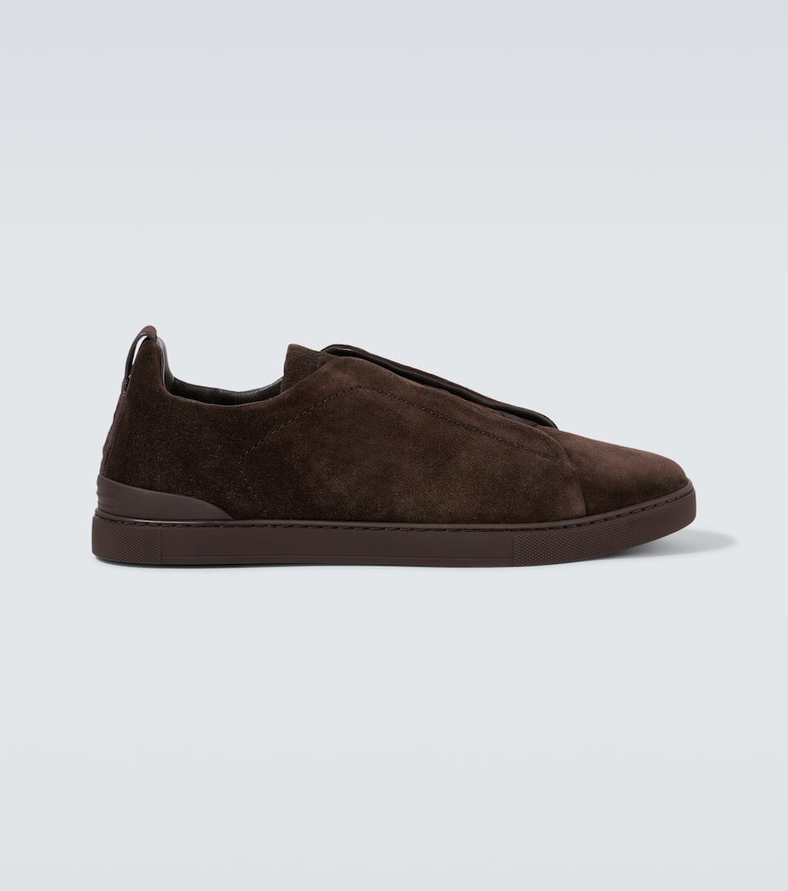 Triple Stitch suede sneakers