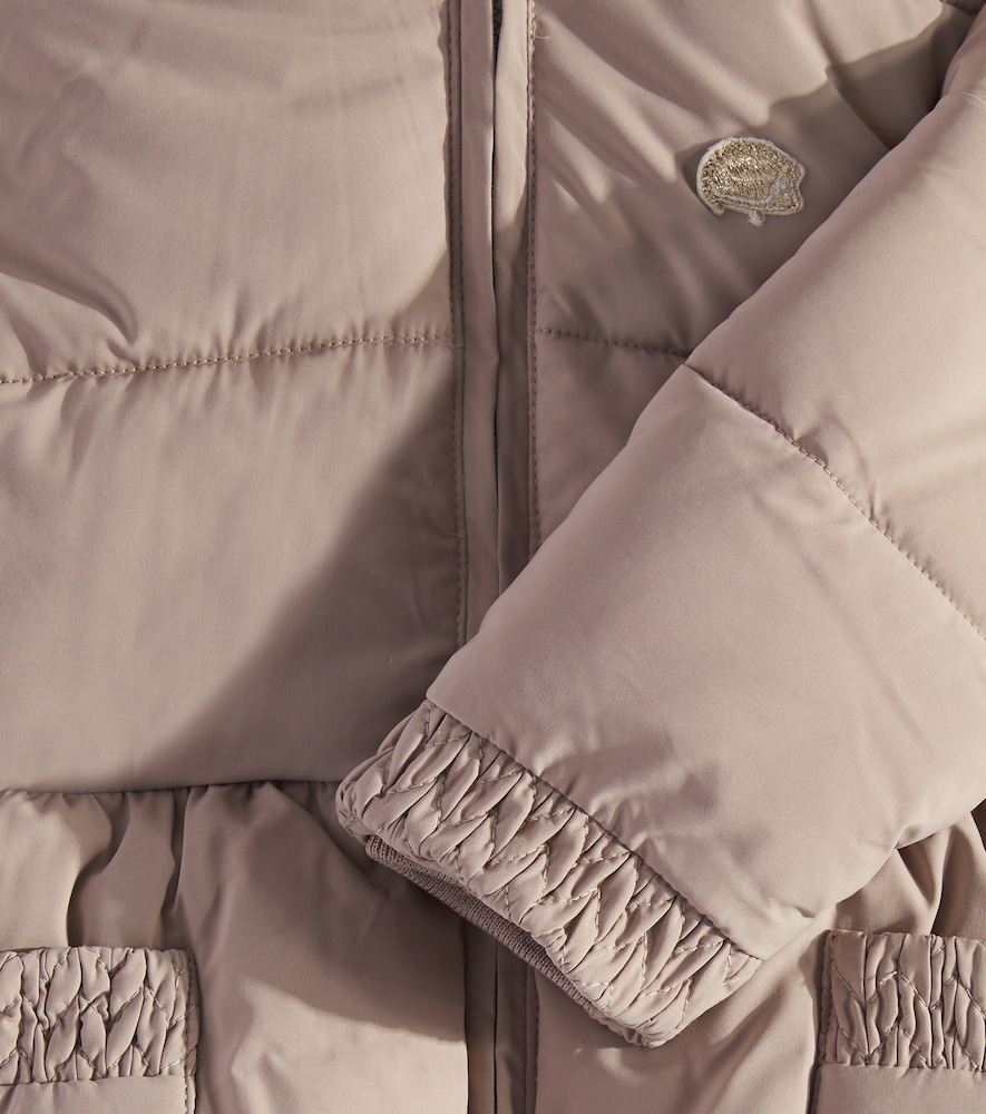  Tartine Et Chocolat Tartine Et Chocolat Baby Wattierte Jacke Mit Faux Fur 