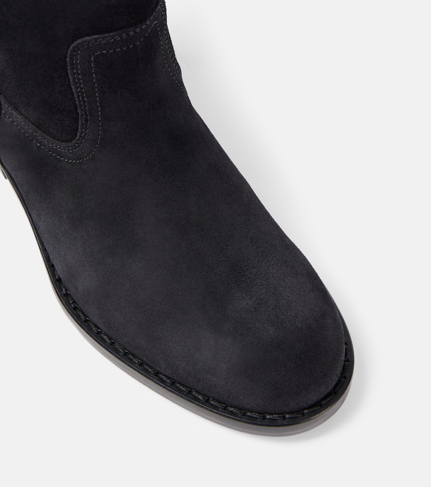 Shop Isabel Marant Heikee 35 Suede Ankle Boots In Black