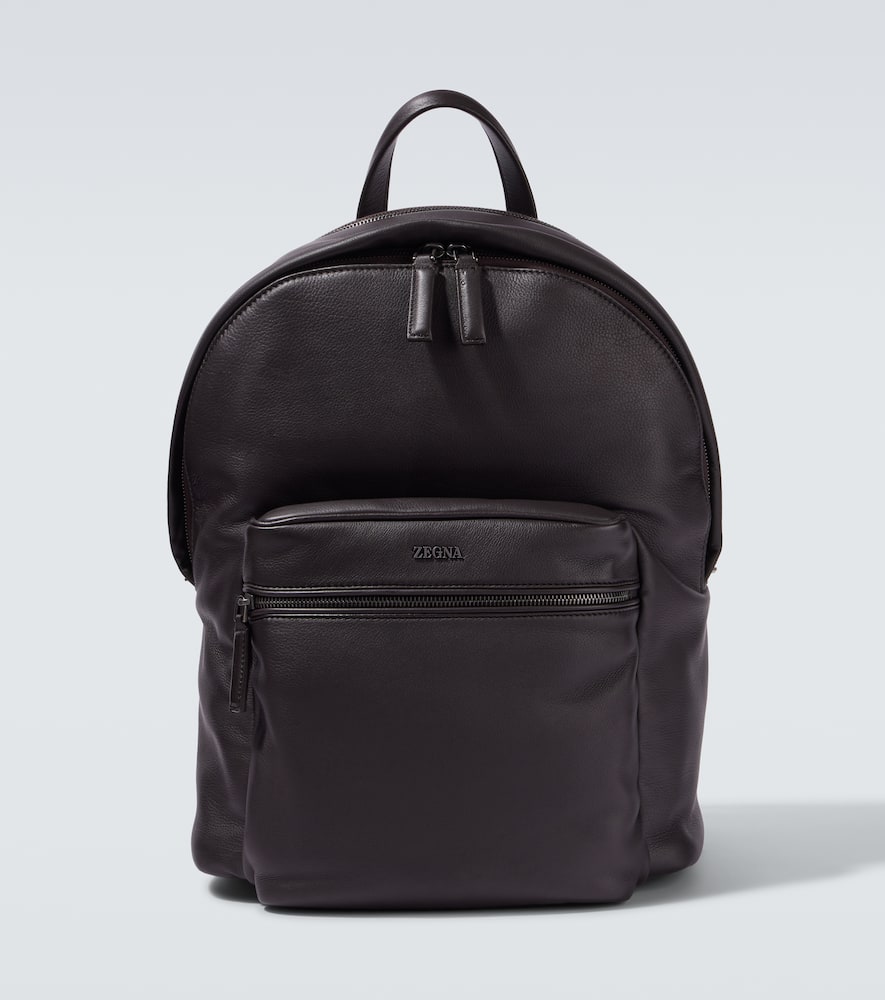 Secondskin Hoodie leather backpack