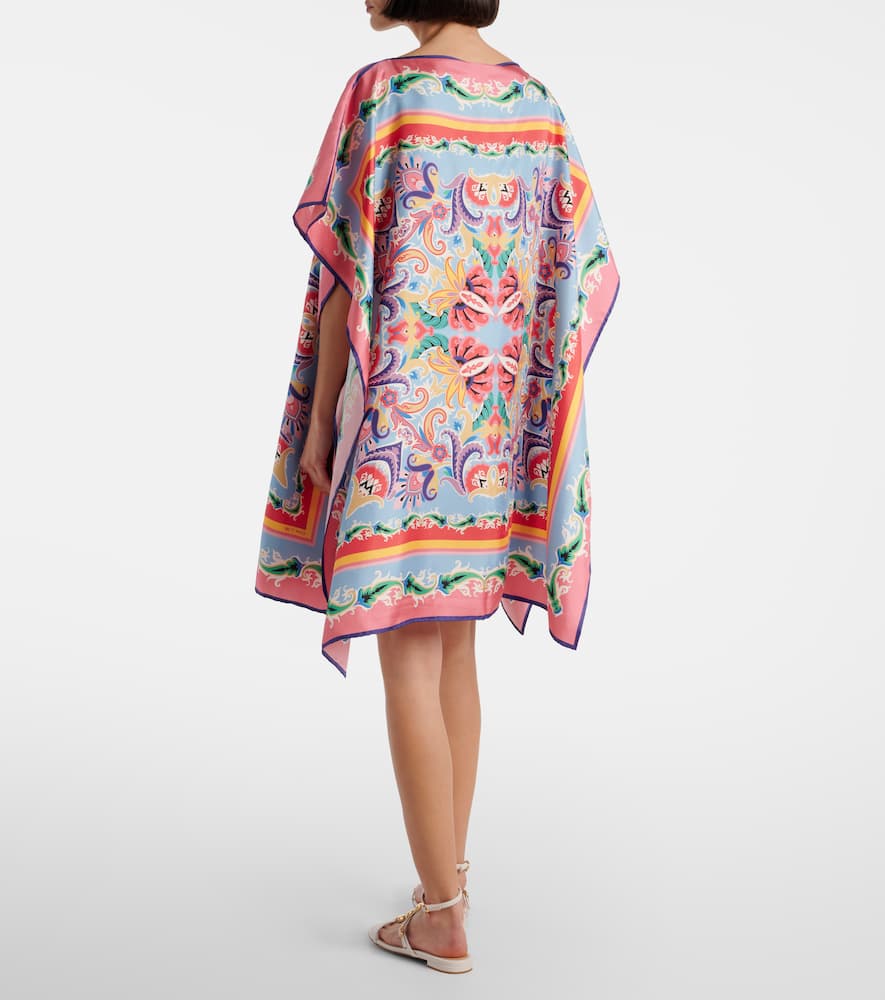 Etro Printed Silk Foulard Top In Multicoloured