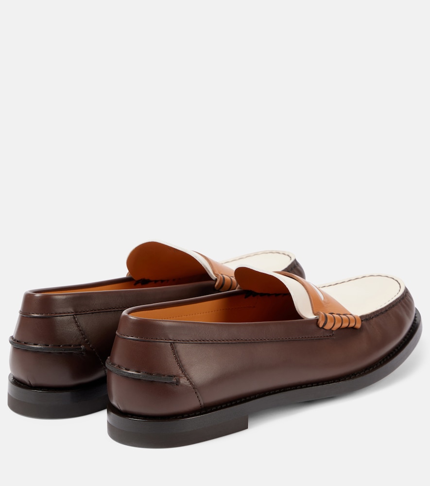  Tod's Tod's Colorblocked Leather Penny Loafers 