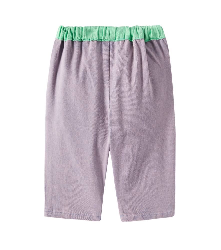 Bobo Choses Baby Colorblock Cotton Pants In Multicoloured