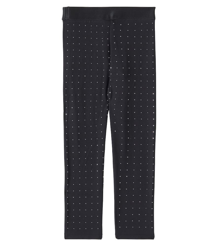 Marc Jacobs Verzierte Leggings Aus Einem Baumwollgemisch In Schwarz