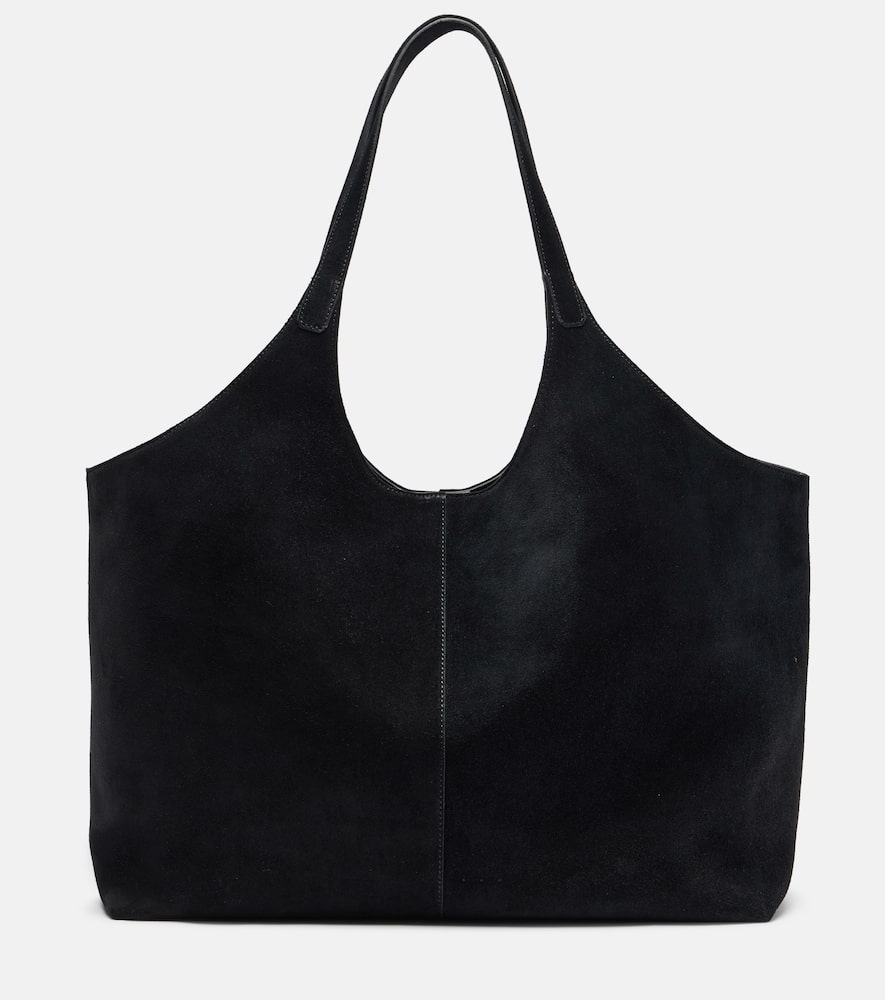 Cabas suede tote bag