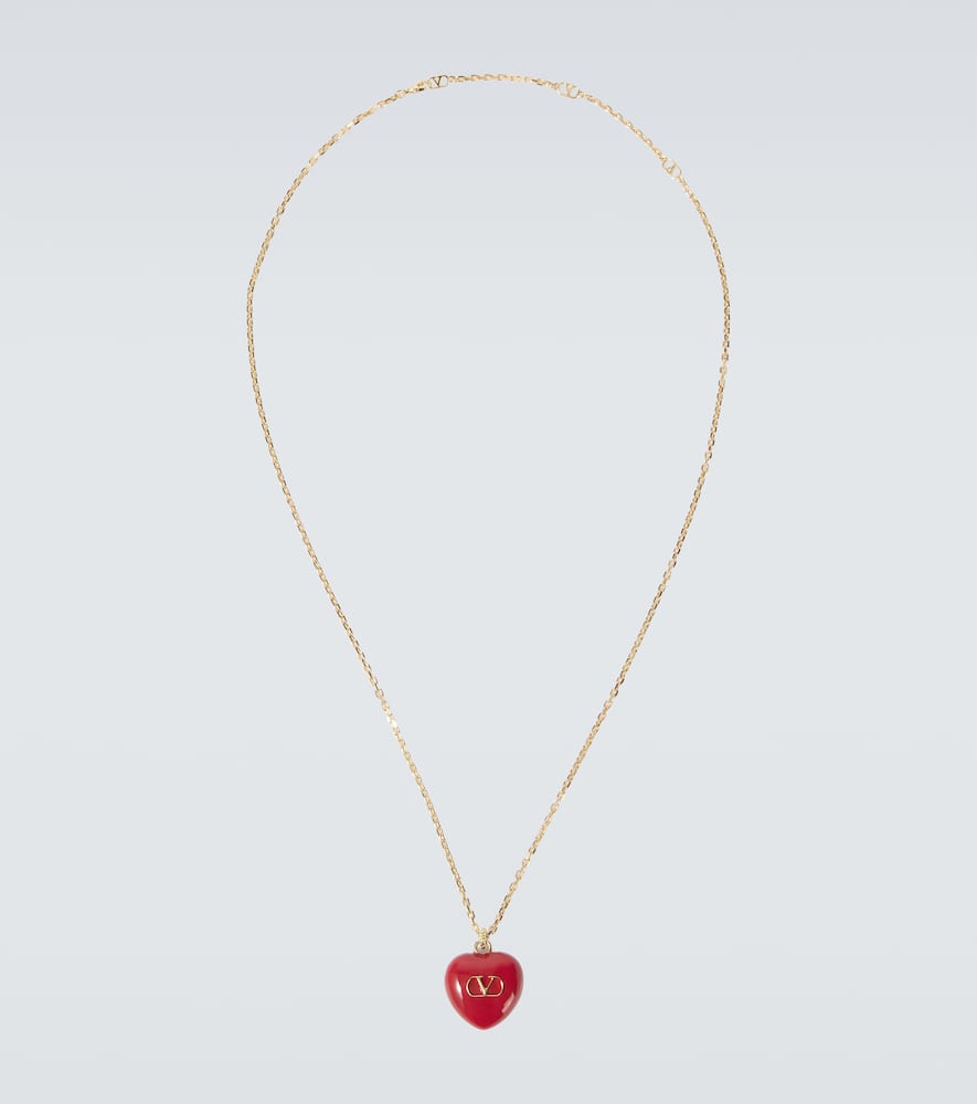 Caur Royal VLogo pendant necklace
