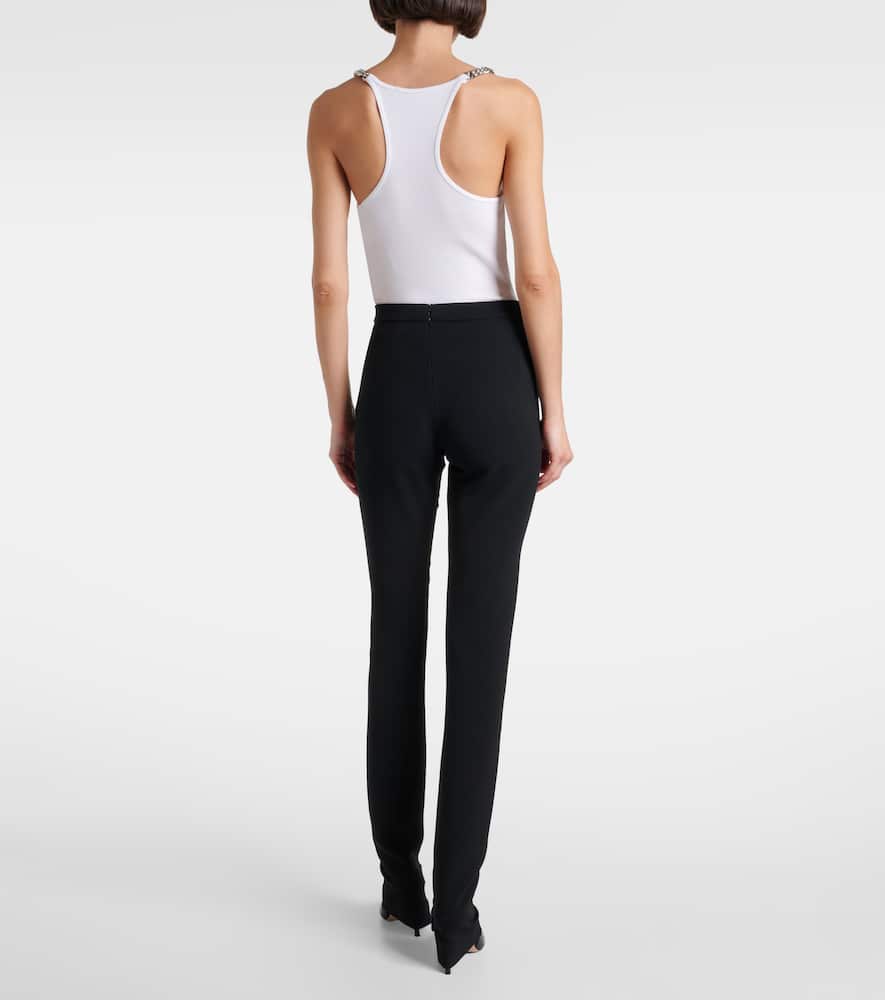 Stella Mccartney Zipped Skinny Leggings In Black