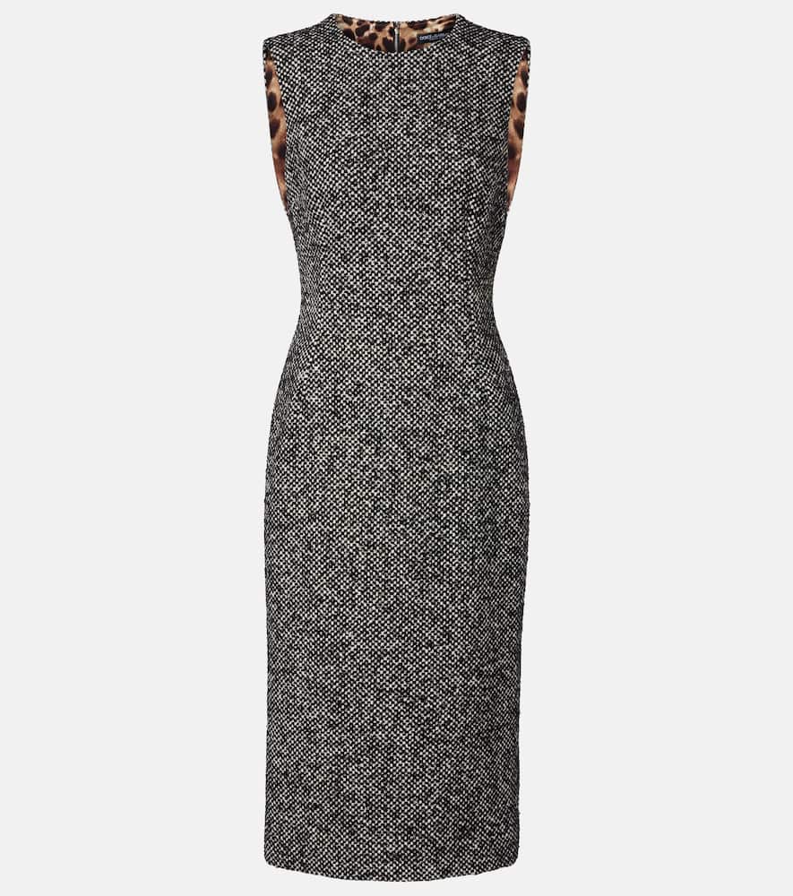 Dolce & Gabbana Sleeveless Midi Dress In Black